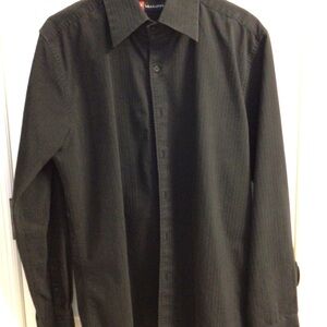 Classic Black Men's Dress Shirt